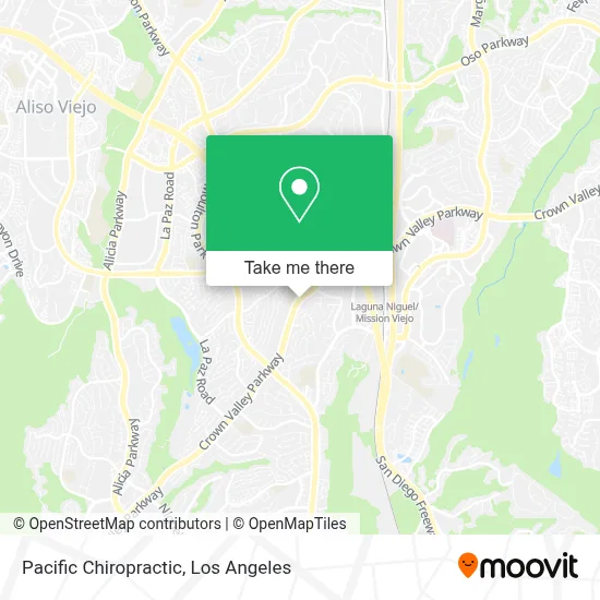 Pacific Chiropractic map