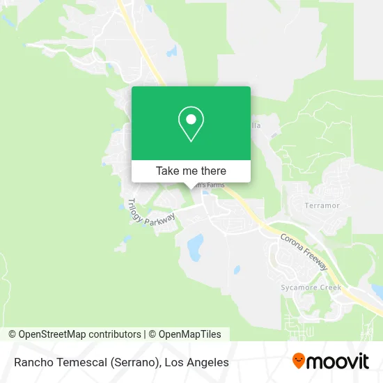 Rancho Temescal (Serrano) map