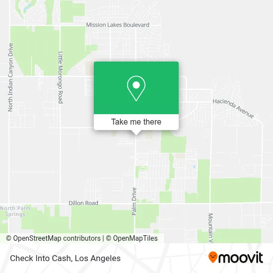 Check Into Cash map