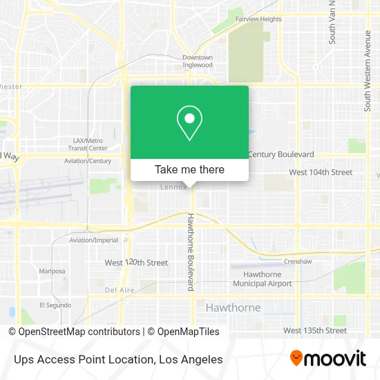 Ups Access Point Location map