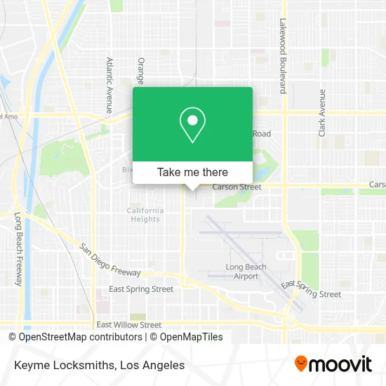Keyme Locksmiths map