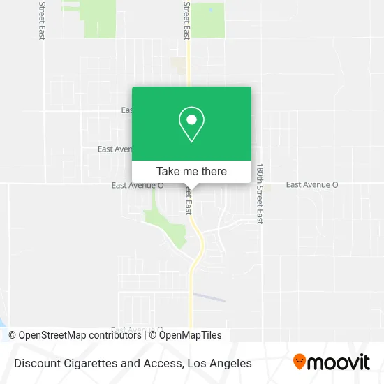 Discount Cigarettes and Access map