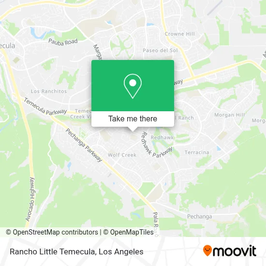 Rancho Little Temecula map