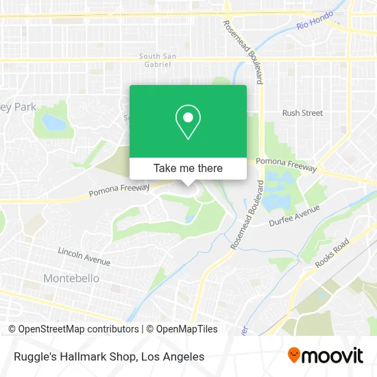 Ruggle's Hallmark Shop map