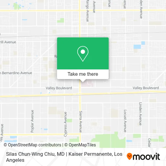 Silas Chun-Wing Chiu, MD | Kaiser Permanente map