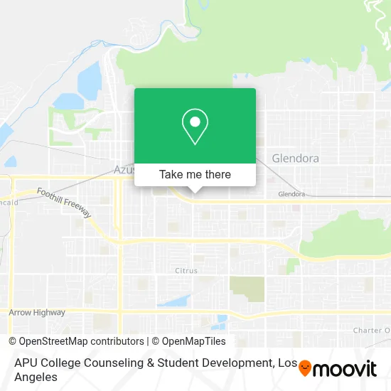 APU College Counseling & Student Development map