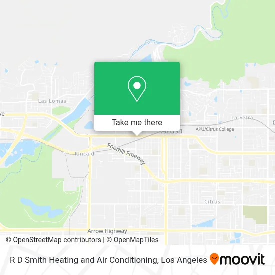 R D Smith Heating and Air Conditioning map