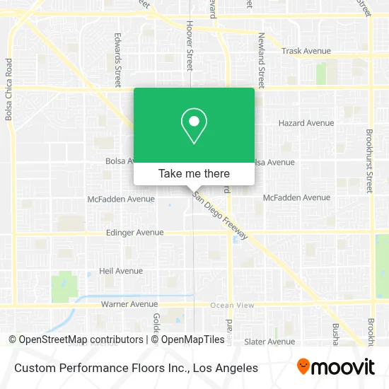 Custom Performance Floors Inc. map