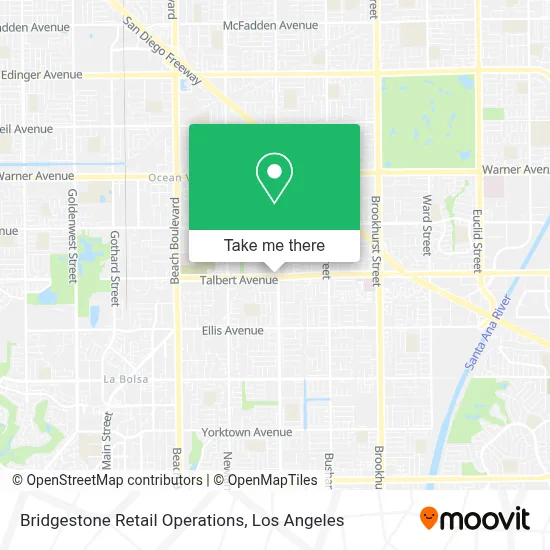 Bridgestone Retail Operations map