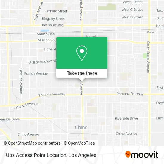 Ups Access Point Location map