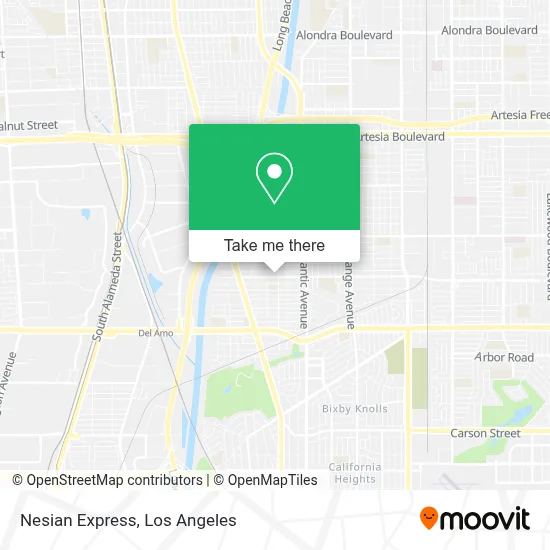 Nesian Express map