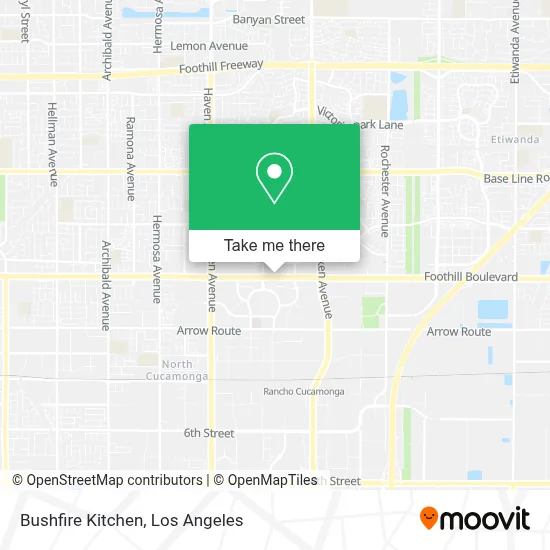 Bushfire Kitchen map