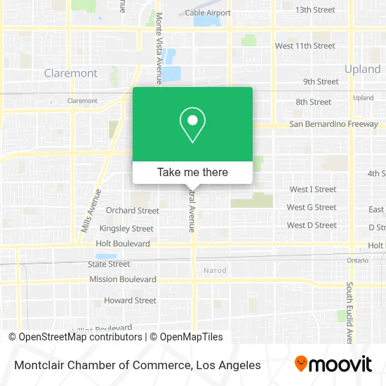 Montclair Chamber of Commerce map