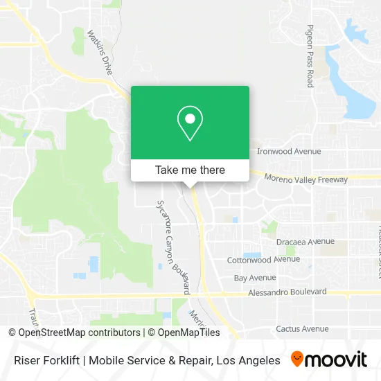 Riser Forklift | Mobile Service & Repair map