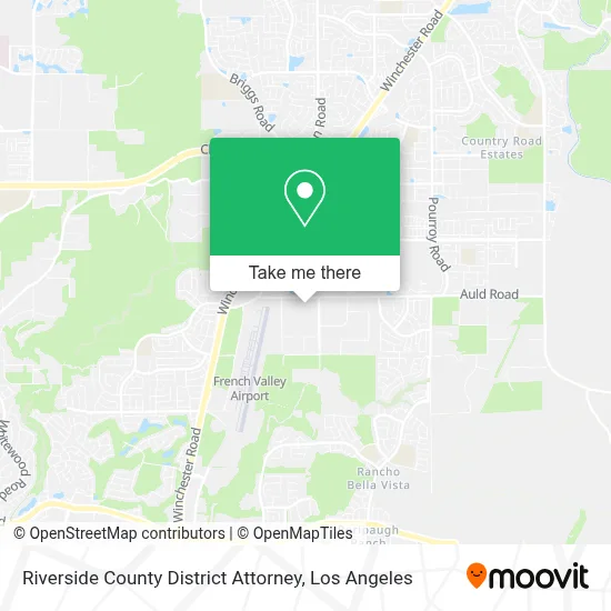 Riverside County District Attorney map