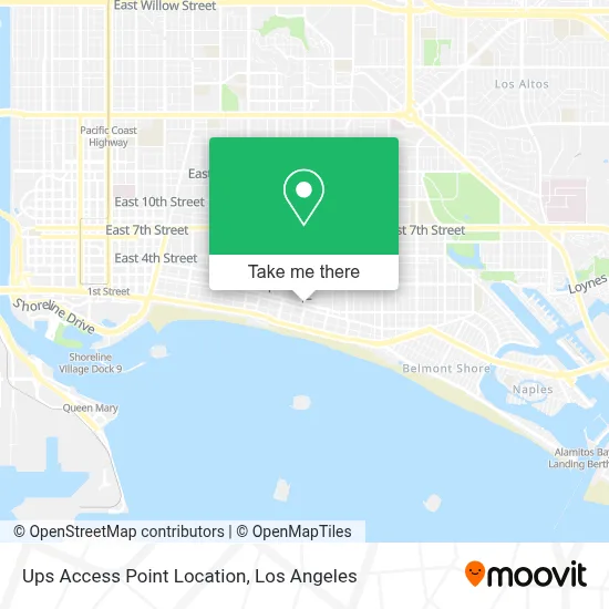 Ups Access Point Location map