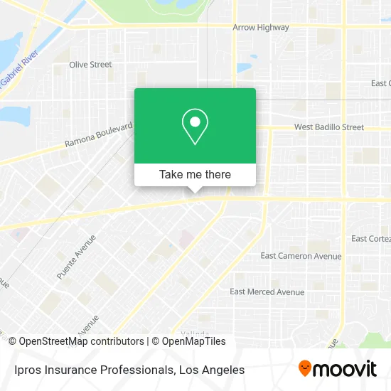 Ipros Insurance Professionals map