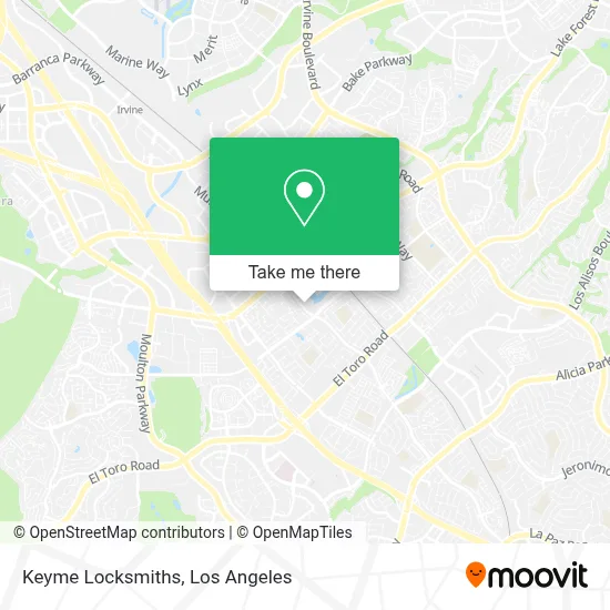 Keyme Locksmiths map