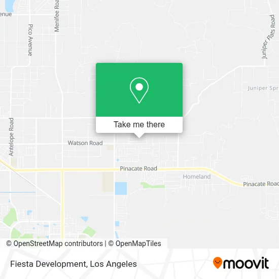 Fiesta Development map