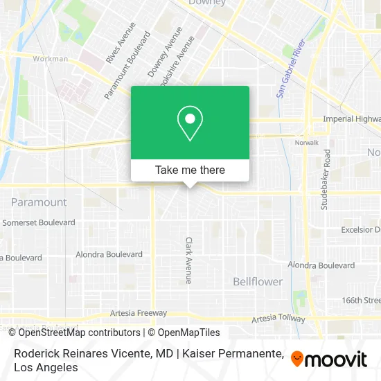 Roderick Reinares Vicente, MD | Kaiser Permanente map
