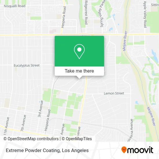 Extreme Powder Coating map