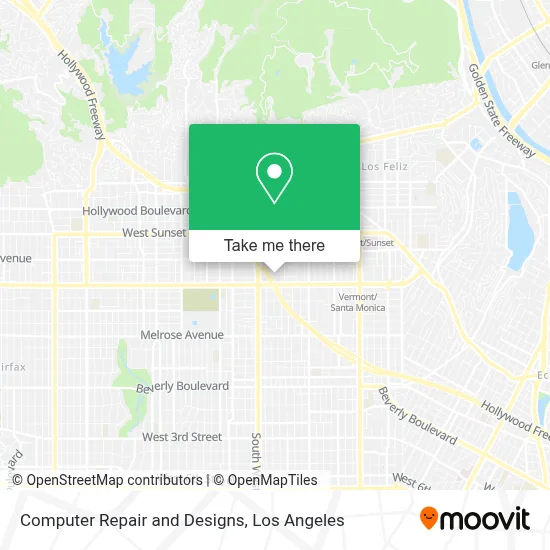 Computer Repair and Designs map