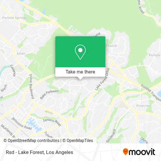 Rsd - Lake Forest map