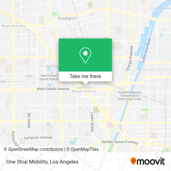 One Stop Mobility map