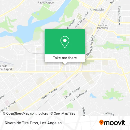 Riverside Tire Pros map