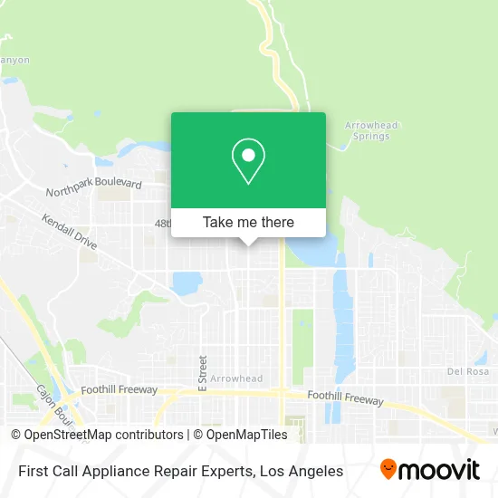 First Call Appliance Repair Experts map
