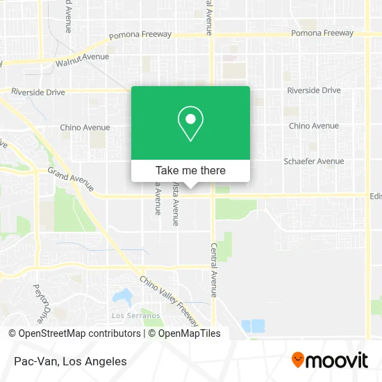 Pac-Van map