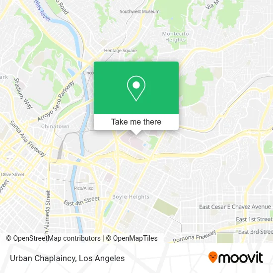 Urban Chaplaincy map