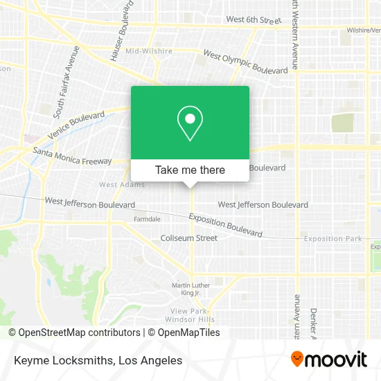 Keyme Locksmiths map