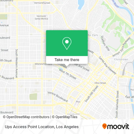 Ups Access Point Location map