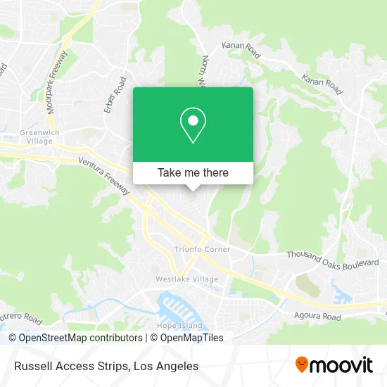 Russell Access Strips map