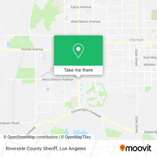 Riverside County Sheriff map