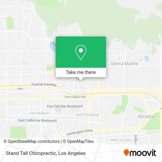Stand Tall Chiropractic map