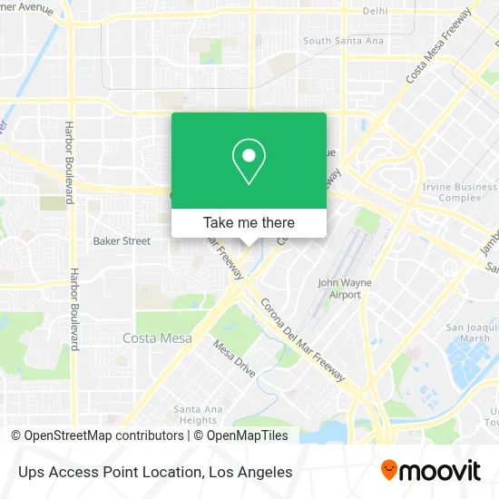 Ups Access Point Location map
