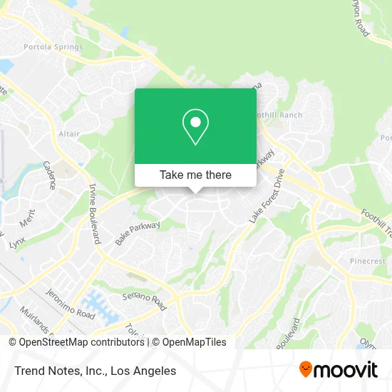 Trend Notes, Inc. map
