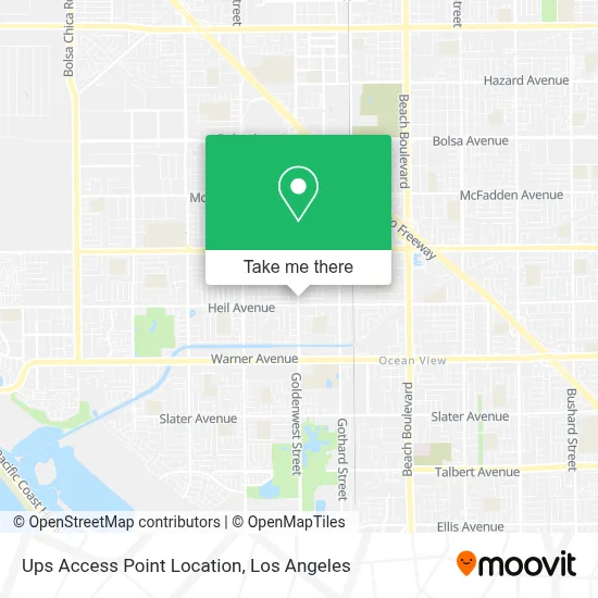 Ups Access Point Location map