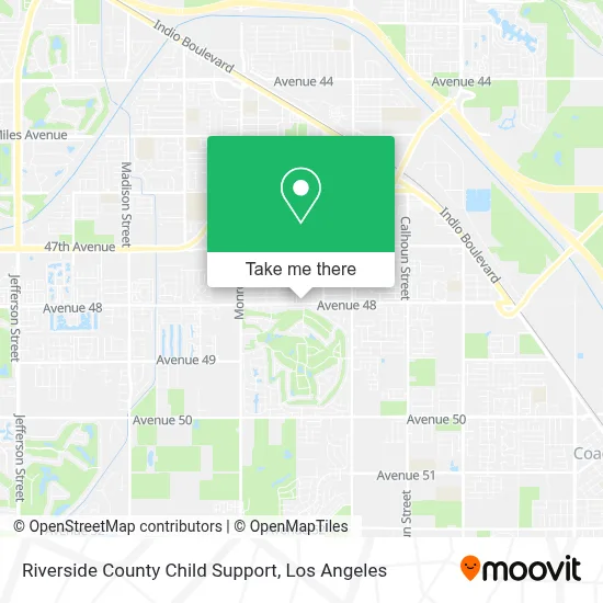 Riverside County Child Support map