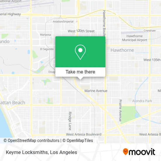 Keyme Locksmiths map