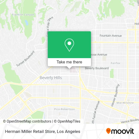 Herman Miller Retail Store map