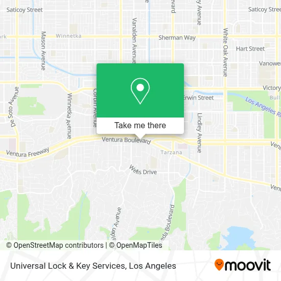 Universal Lock & Key Services map
