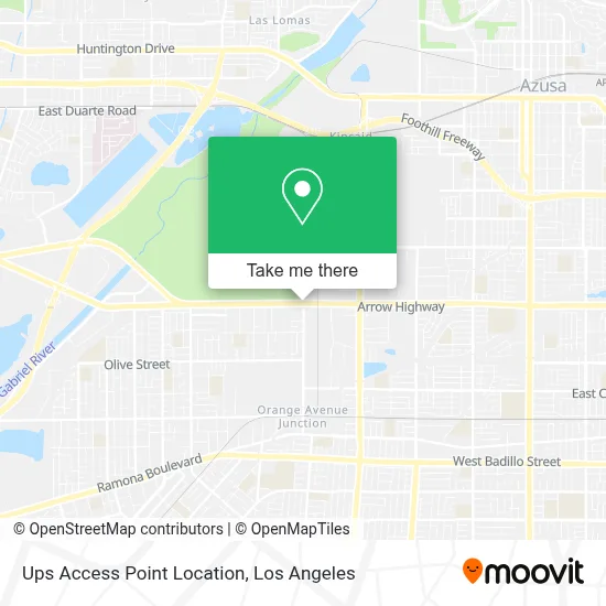Ups Access Point Location map