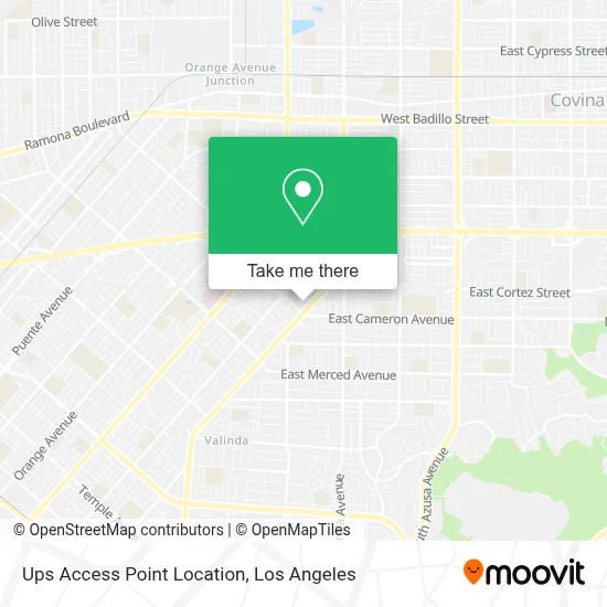 Ups Access Point Location map