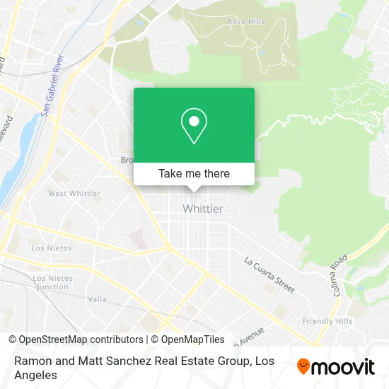 Ramon and Matt Sanchez Real Estate Group map