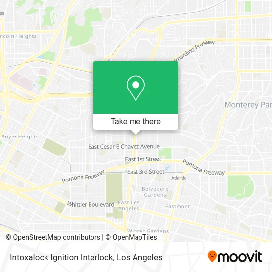 Intoxalock Ignition Interlock map
