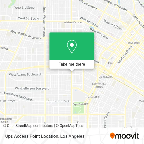Ups Access Point Location map