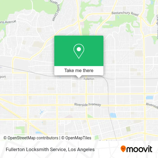 Fullerton Locksmith Service map